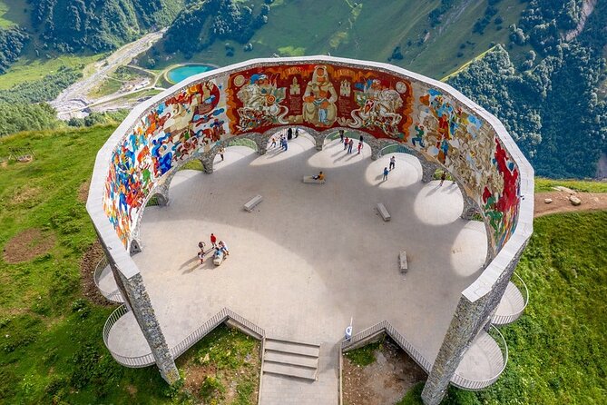 From Tbilisi: Kazbegi Day Tour, Gergeti Trinity, Ananuri &Gudauri - Stop 2: Ananuri Fortress and the 1739 power struggle