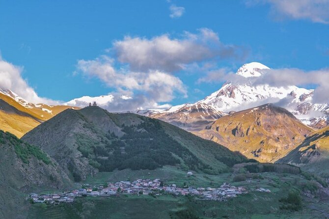 From Tbilisi: Kazbegi Day Tour, Gergeti Trinity, Ananuri &Gudauri - Stop 4: The Russian-Georgian Friendship Monument at Devil’s Valley