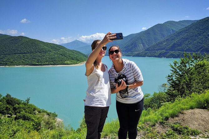 Kazbegi Adventure Day Trip - Hike to Gveleti waterfall plus Gergeti, Ananuri - Ananuri Fortified Castle Ensemble: fortress views that feel close and real