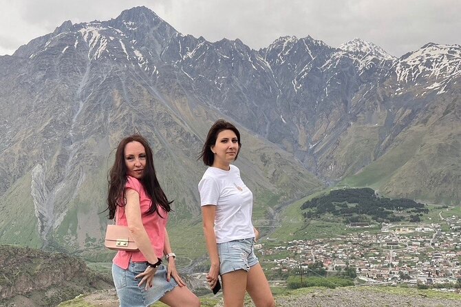 Kazbegi.All inclusive tour in Caucasus mountains - Gudauri ski resort and the Arch of Friendship photo break