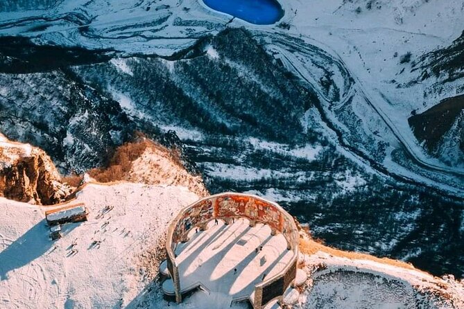 KAZBEGI GUDAURI ANANURI One day group tour From Tbilisi! - Tbilisi to Zhinvali Reservoir: dam views and quick photo time