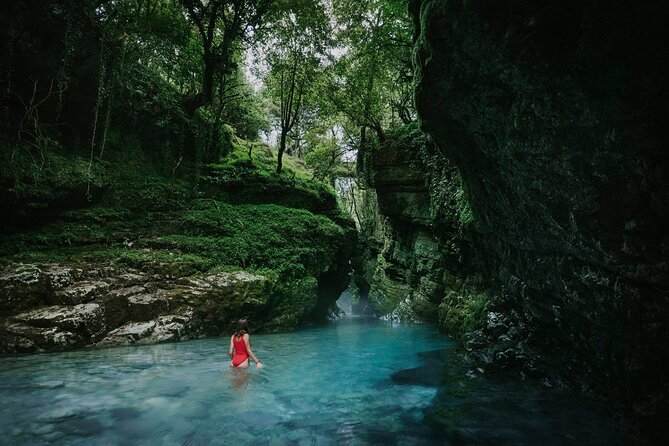 Martvili Canyon, Prometheus & Sataplia. PRIVATE Tour From Tbilisi - Martvili Canyon: walking time plus a short boating break