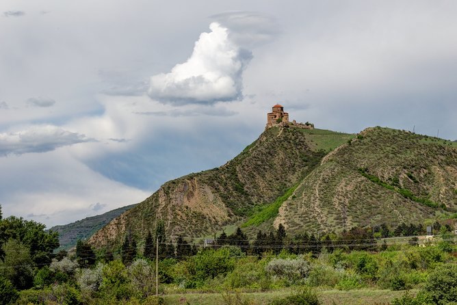 Mtskheta, Jvari, gori, uflistsikhe, history and panorama (Private tours) - Jvari Church: the rivers meet, and the view does the work