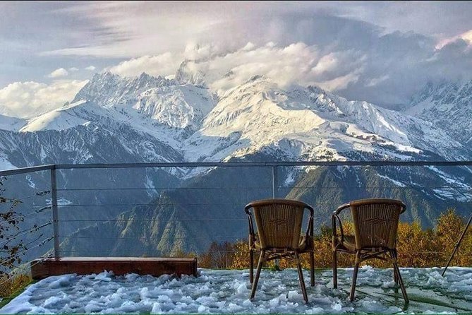 Private tour to Mestia - Ushguli - Svaneti - the magical mountains - Day 4: Zuruldi viewpoints with the ski lift ride, then Gelati Monastery