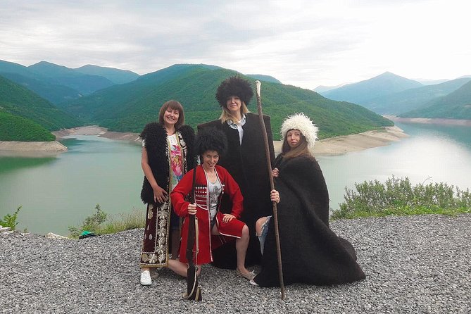 Tour to Kazbegi: Georgian Military Road – Ananuri – Gudaury – Kazbegi - Gudauri’s Friendship Monument: mountain photos at 2395m